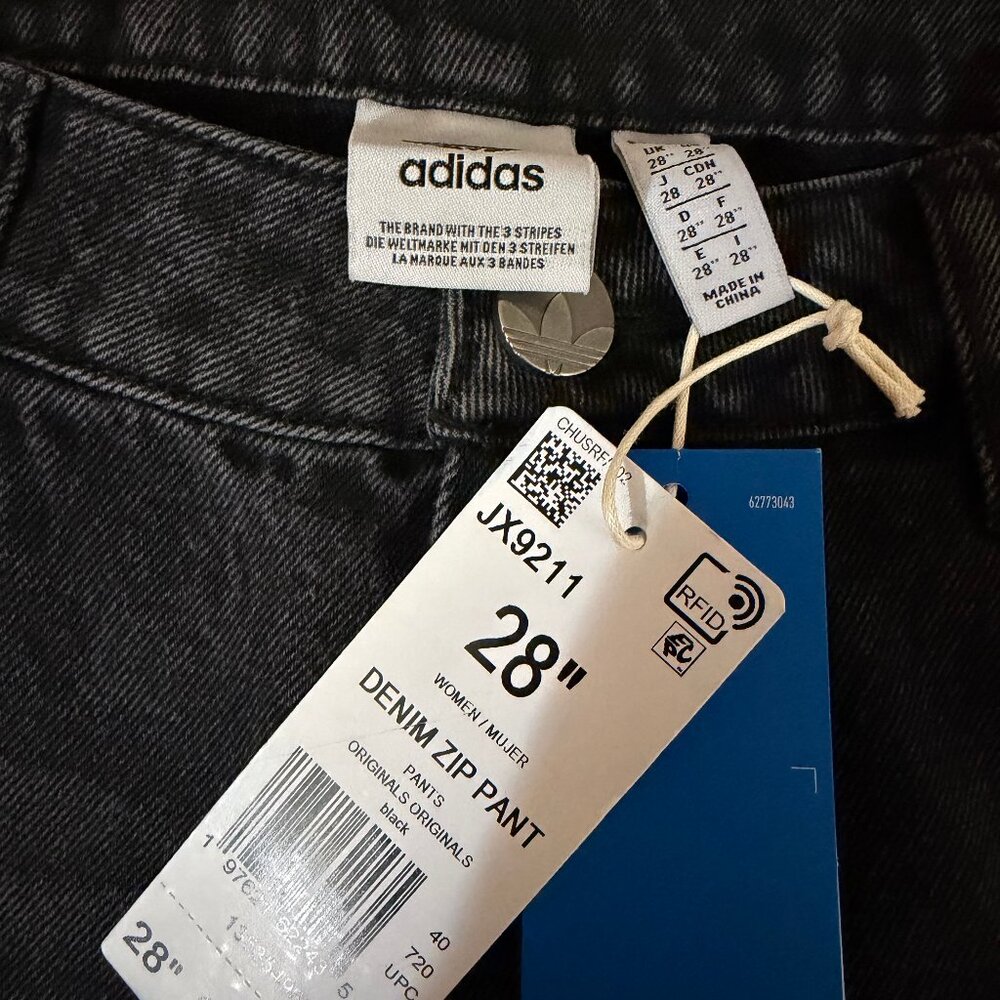 Adidas Adilenium Season 3 Zip Washed Denim Pants 28 - Picture 14 of 14
